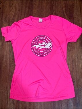 Sport-Tek Women's Hot Pink USTA National Campus Performance Tee